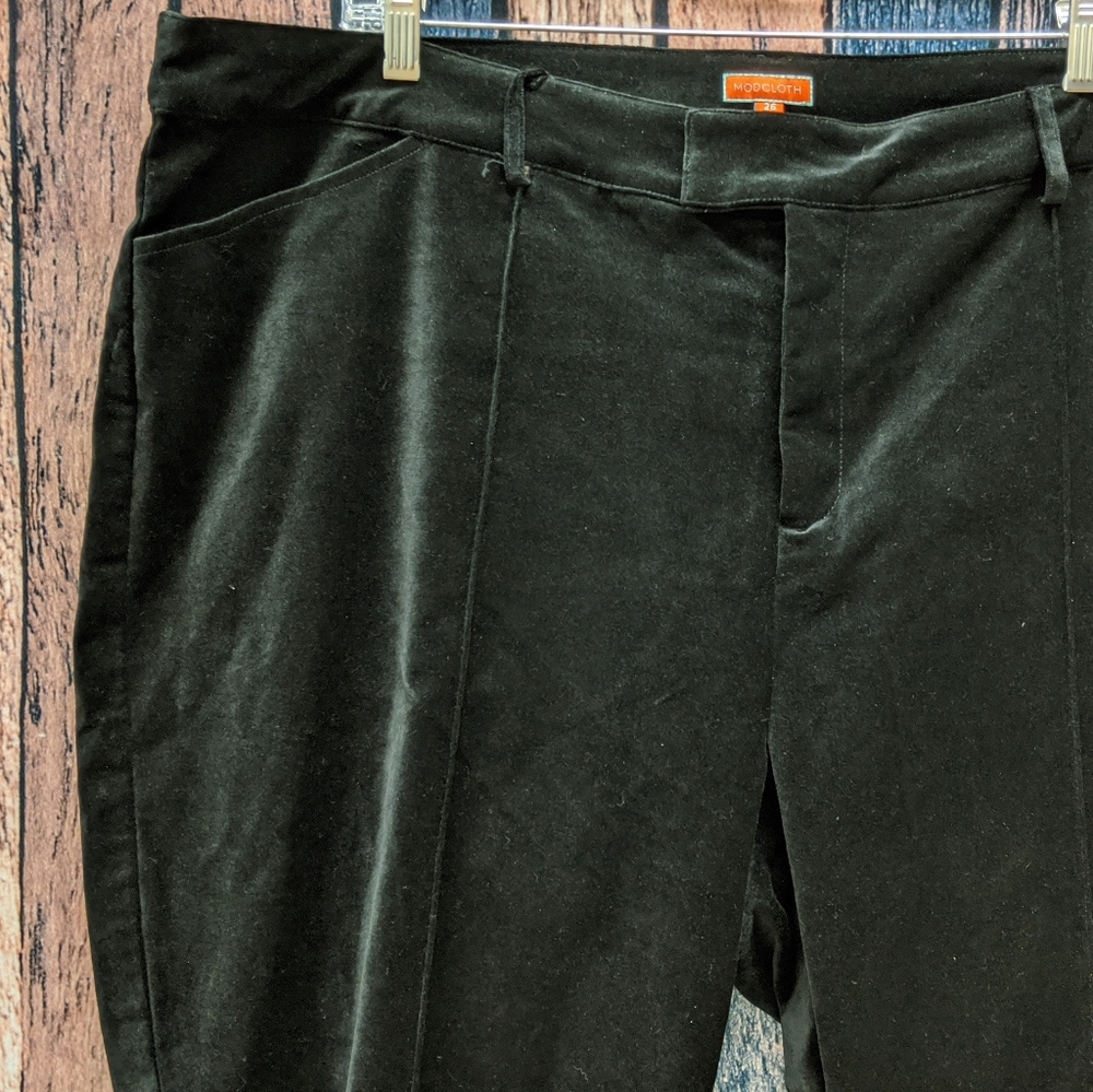 Modcloth Velvet Pants - Picture 5 of 8